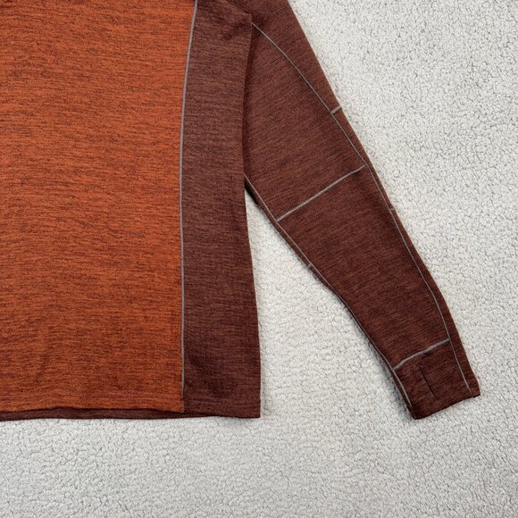 Kuhl Sweater Mens Large Timber Brown LS Lightweight Soft Brushed Knit Ryzer 1/4 - Picture 3 of 16